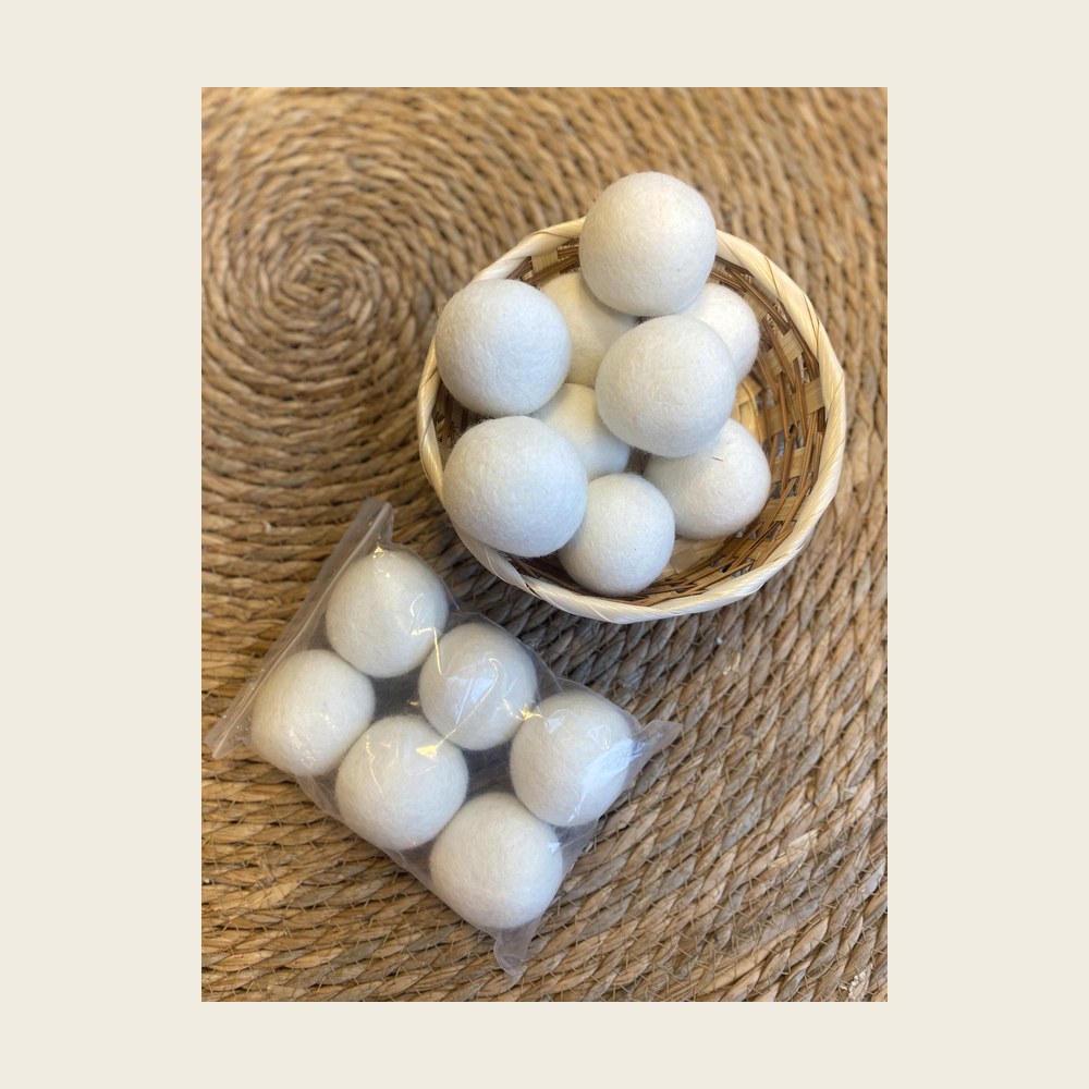Wollen drogerballen — set van 3