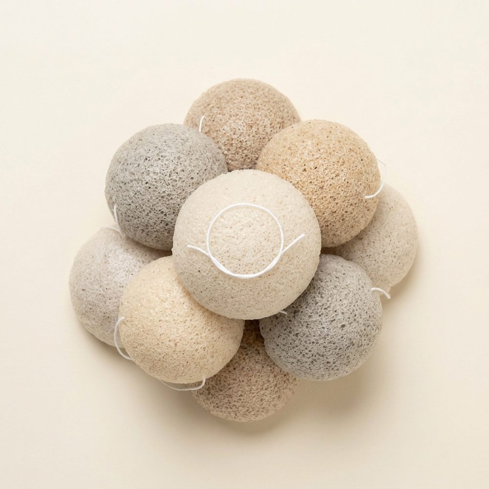 Konjac spons rond