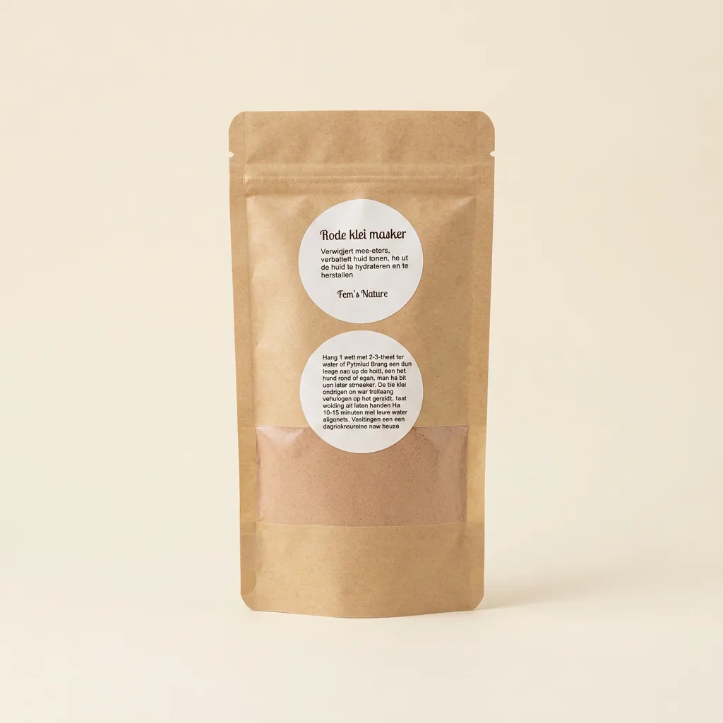 Rode klei masker