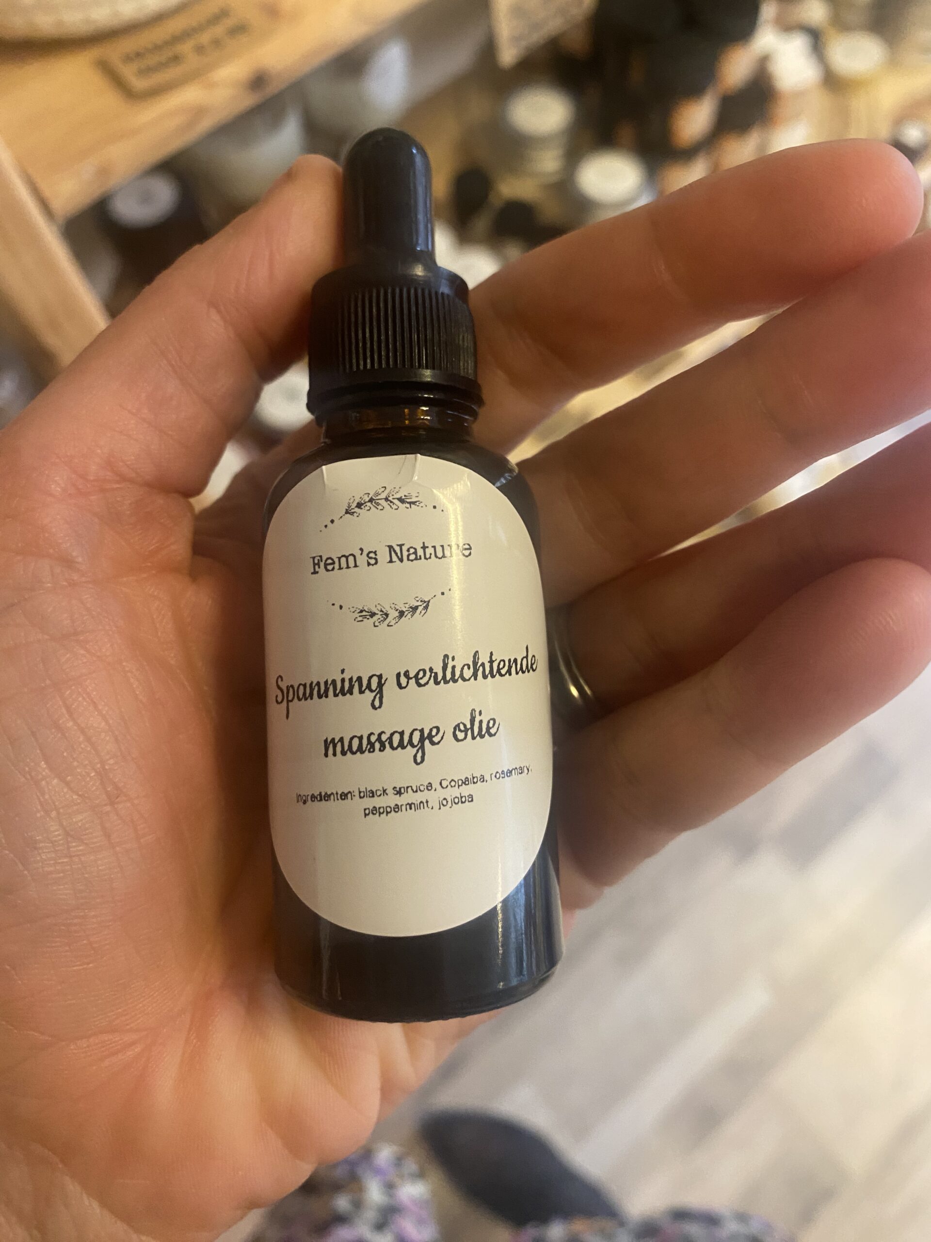 Spanningsverlichtende massage olie