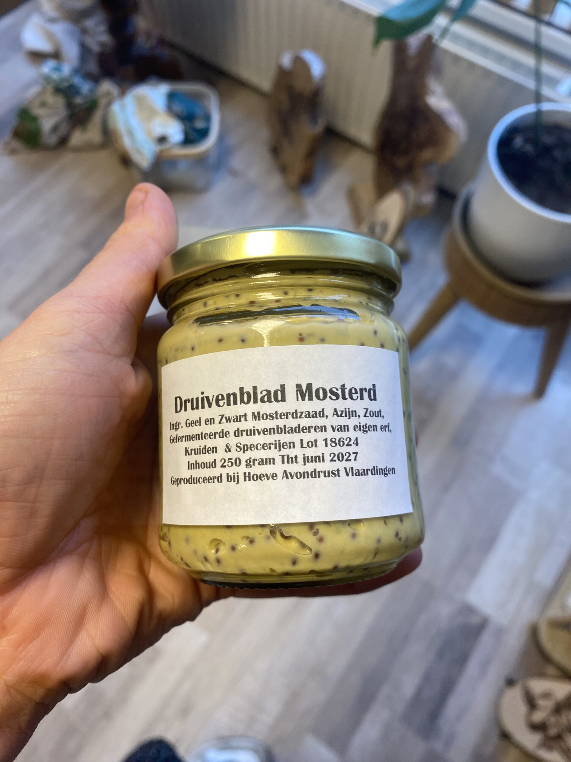 Druivenblad mosterd