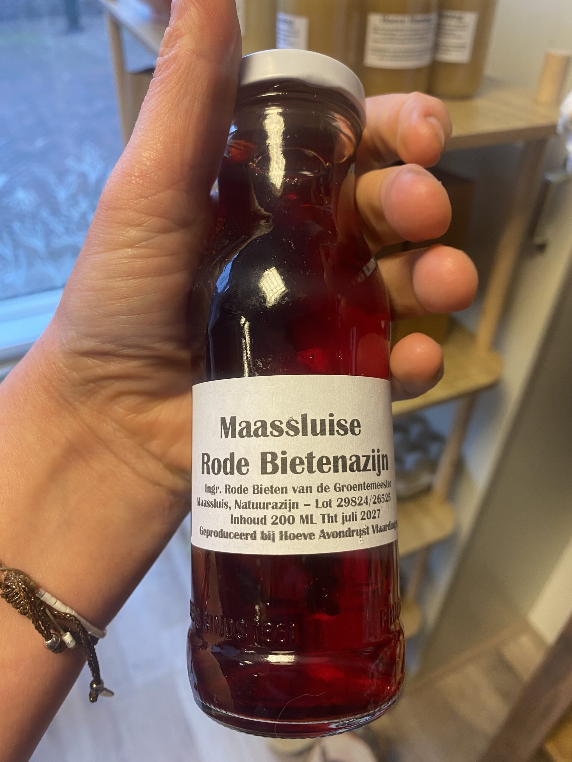 Rode bieten azijn