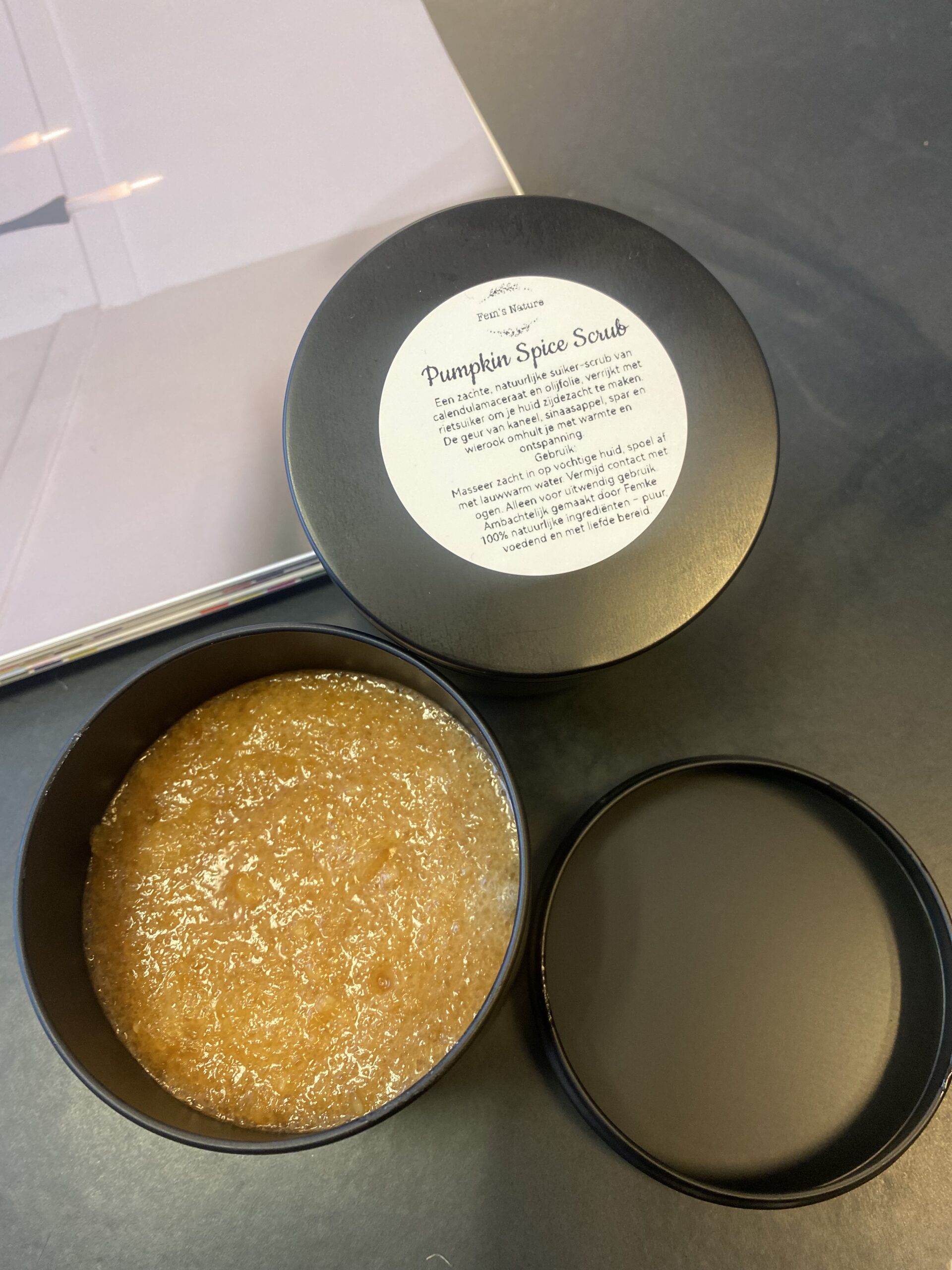Pumpkin spice scrub