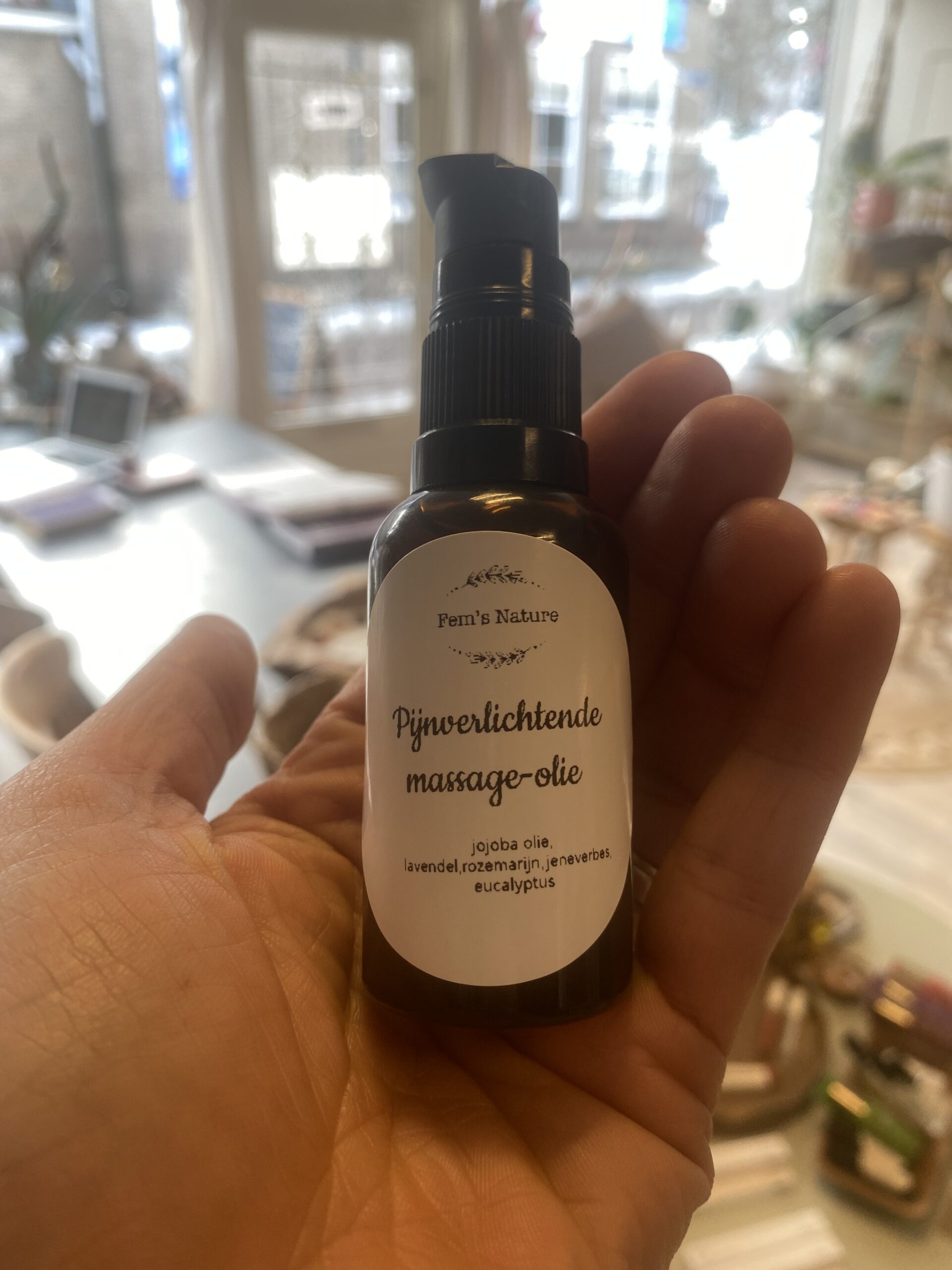 Pijnverlichtende massage olie