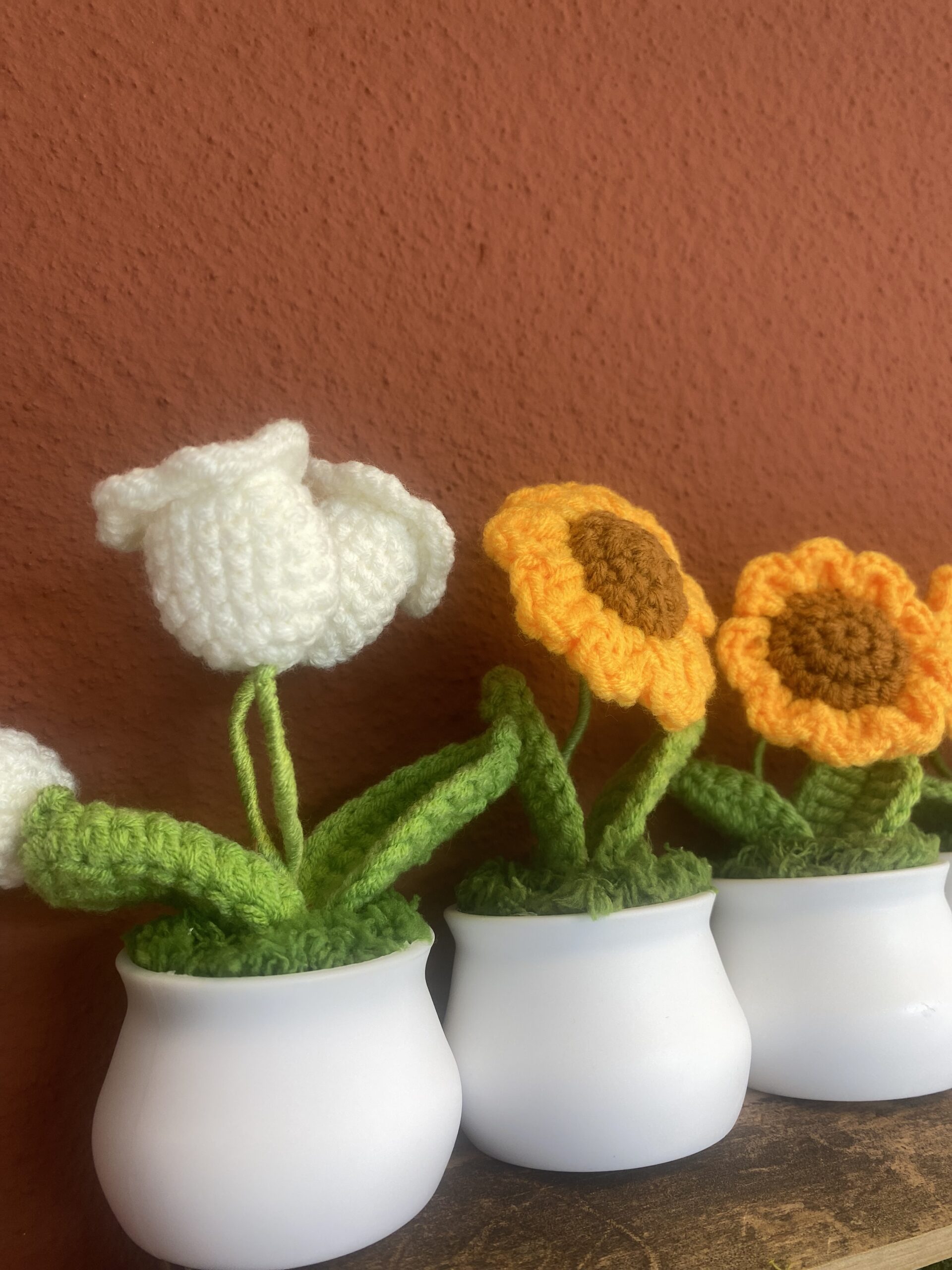 Gehaakte bloemetjes