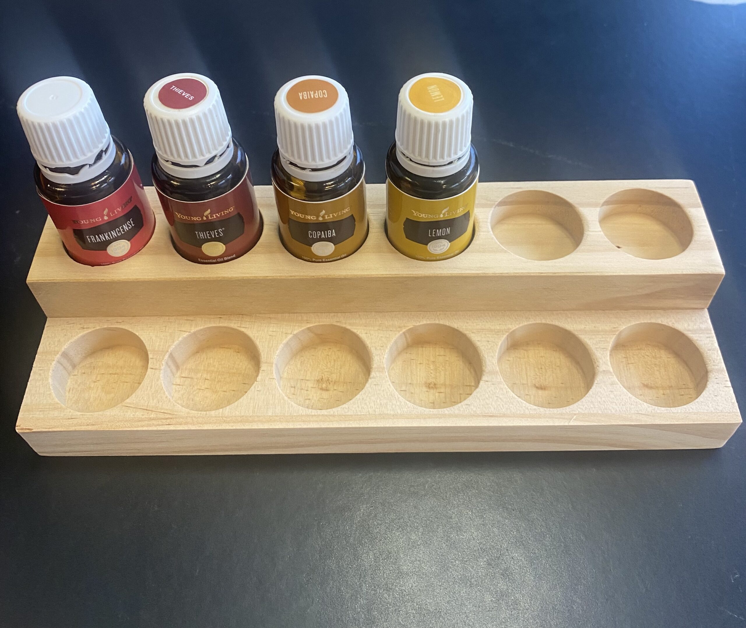 Houten olie organizer - enkel